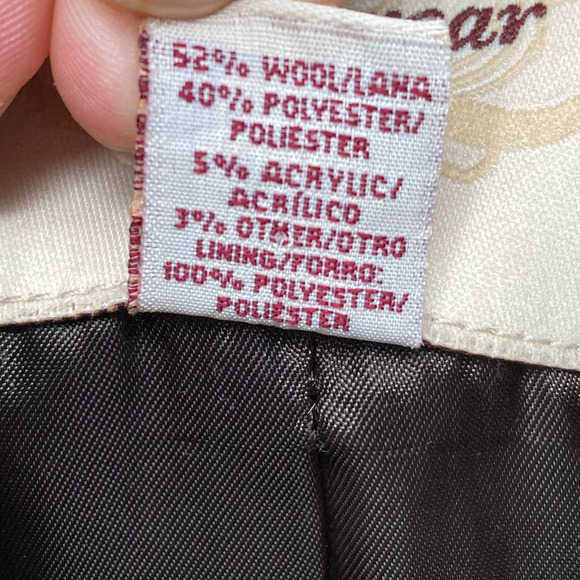 Covington Tweed Herringbone Belted Mid-Length Coat - Picture 5 of 10